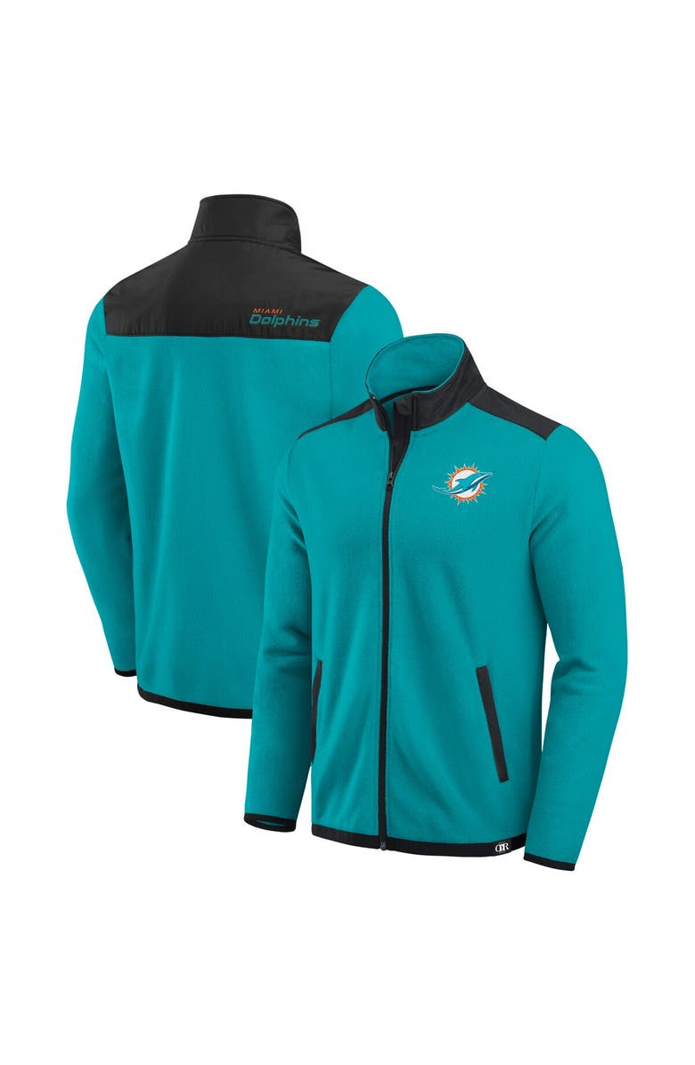 Darius Rucker Collection by Fanatics Men's Darius Rucker Collection by Fanatics Aqua Miami Dolphins Color Block Polar Fleece Full-Zip Jacket, Main, color, Aqua