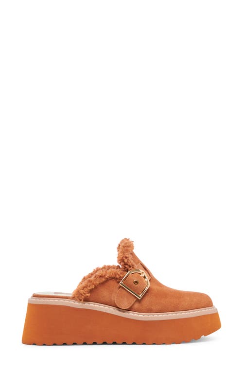 Dolce Vita Lelani Faux Fur Mule In Brown
