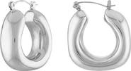BEN ONI Square Tube Hoop Earrings