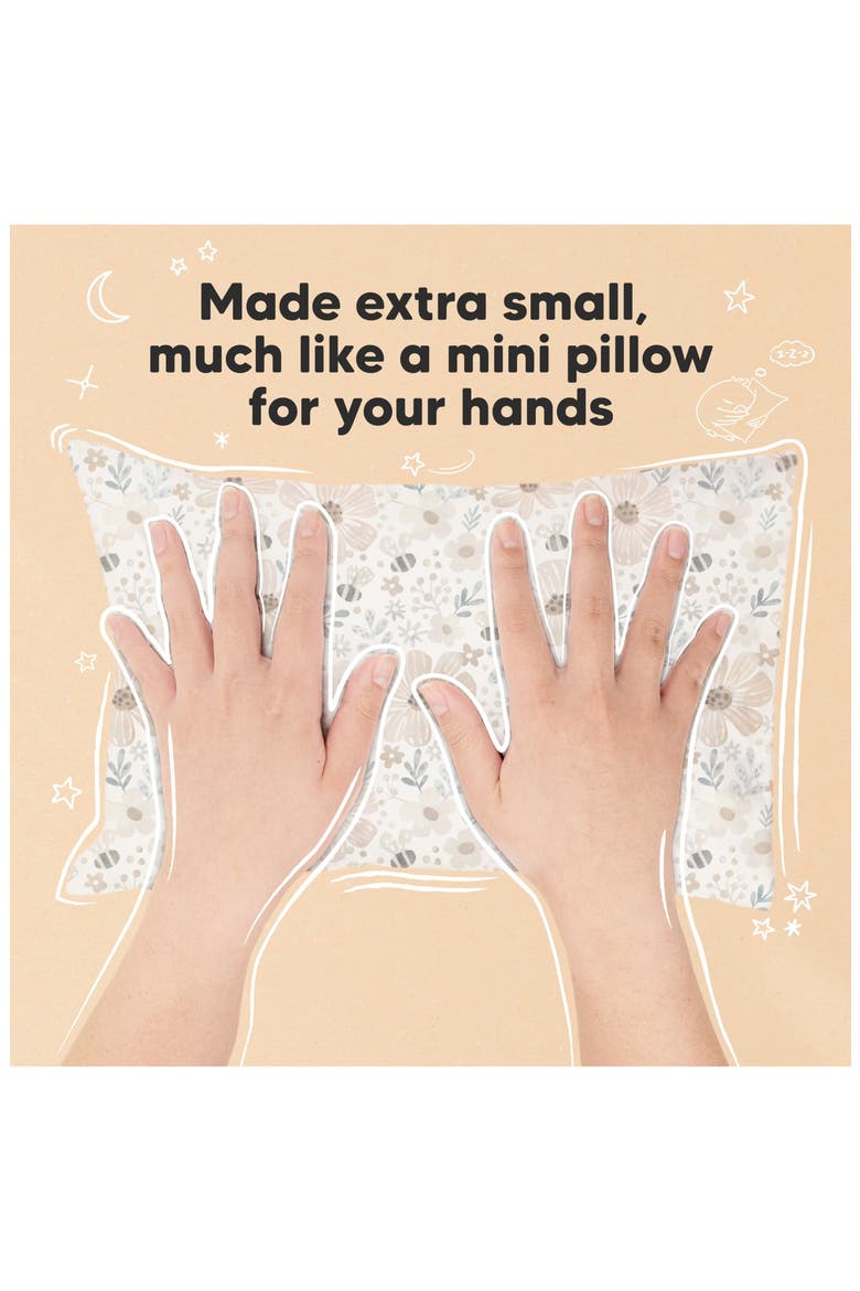 Mini Toddler Pillow With Pillowcase, Alternate, color, Flora Vale