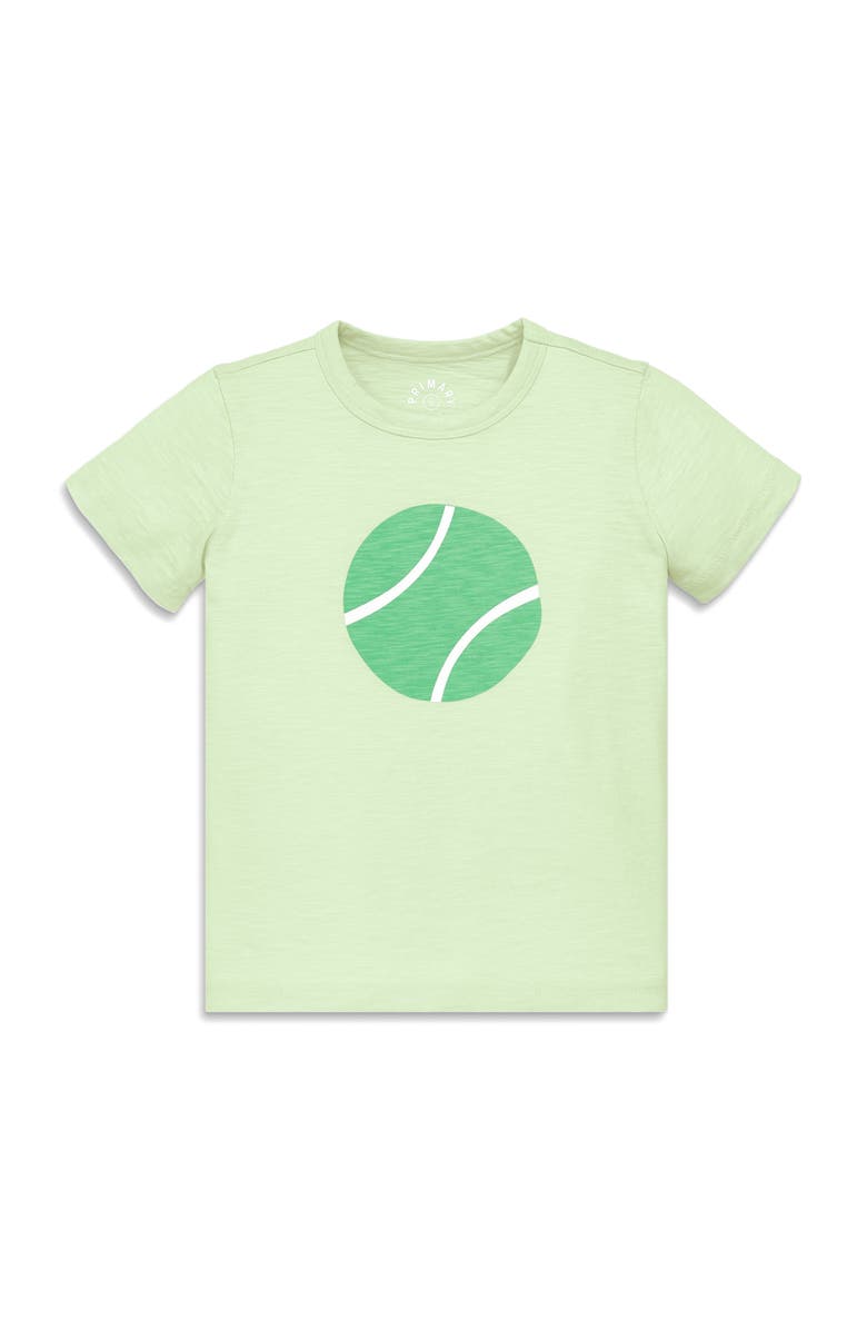 Primary Kids Tennis Ball Tee, Main, color, Light Clover Tennis Ball