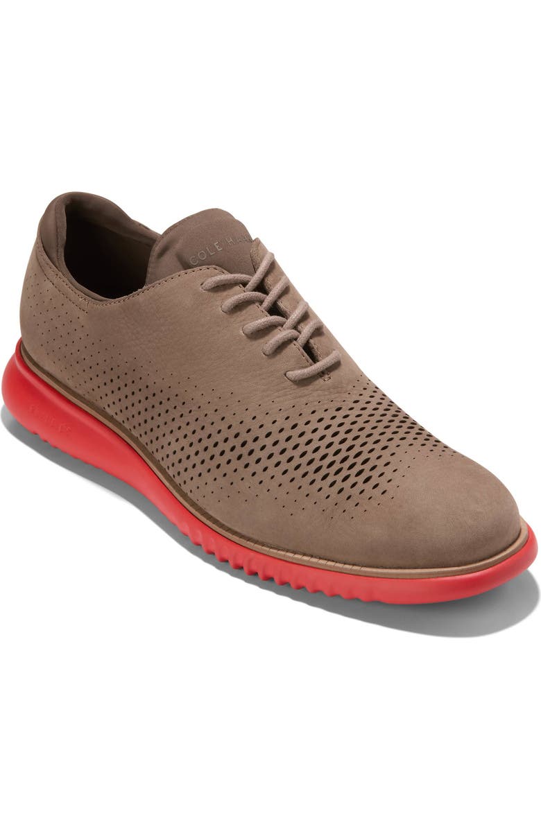 Cole Haan 2.ZeroGrand Laser Wing Derby, Main, color, Irish Coffee Nubuck / Truffle