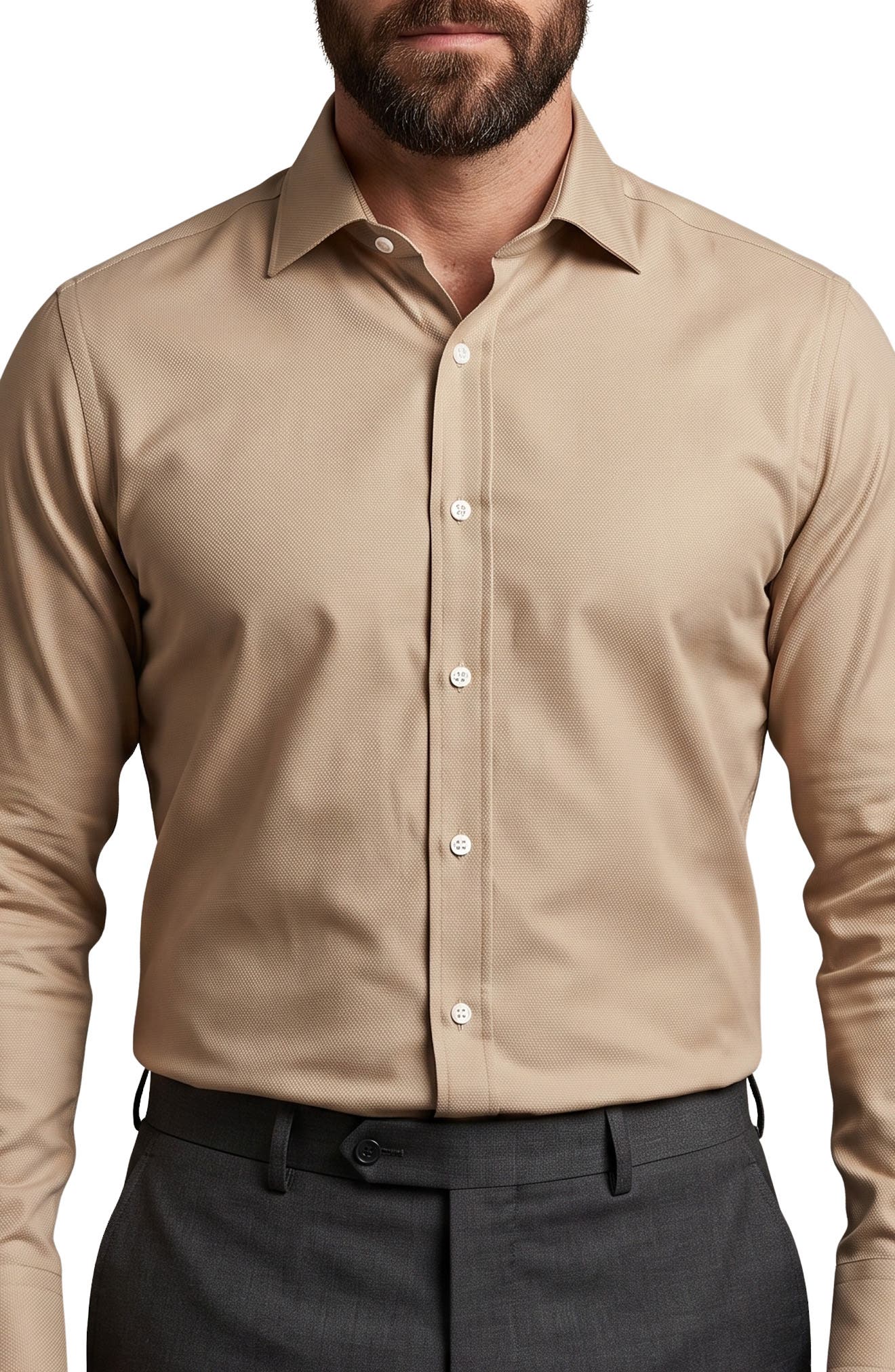 Stretch Cotton Dress Shirt