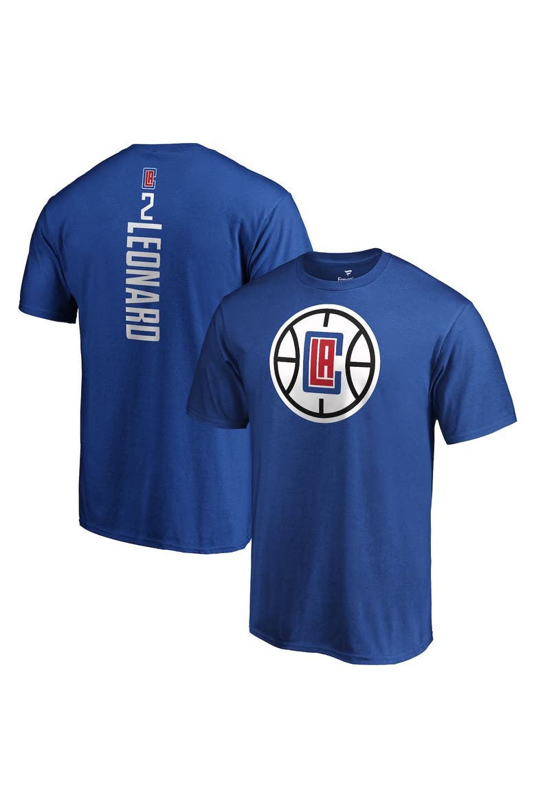 Men's Fanatics Branded Kawhi Leonard Blue LA Clippers Playmaker Name & Number T-Shirt, Alternate, color, Royal