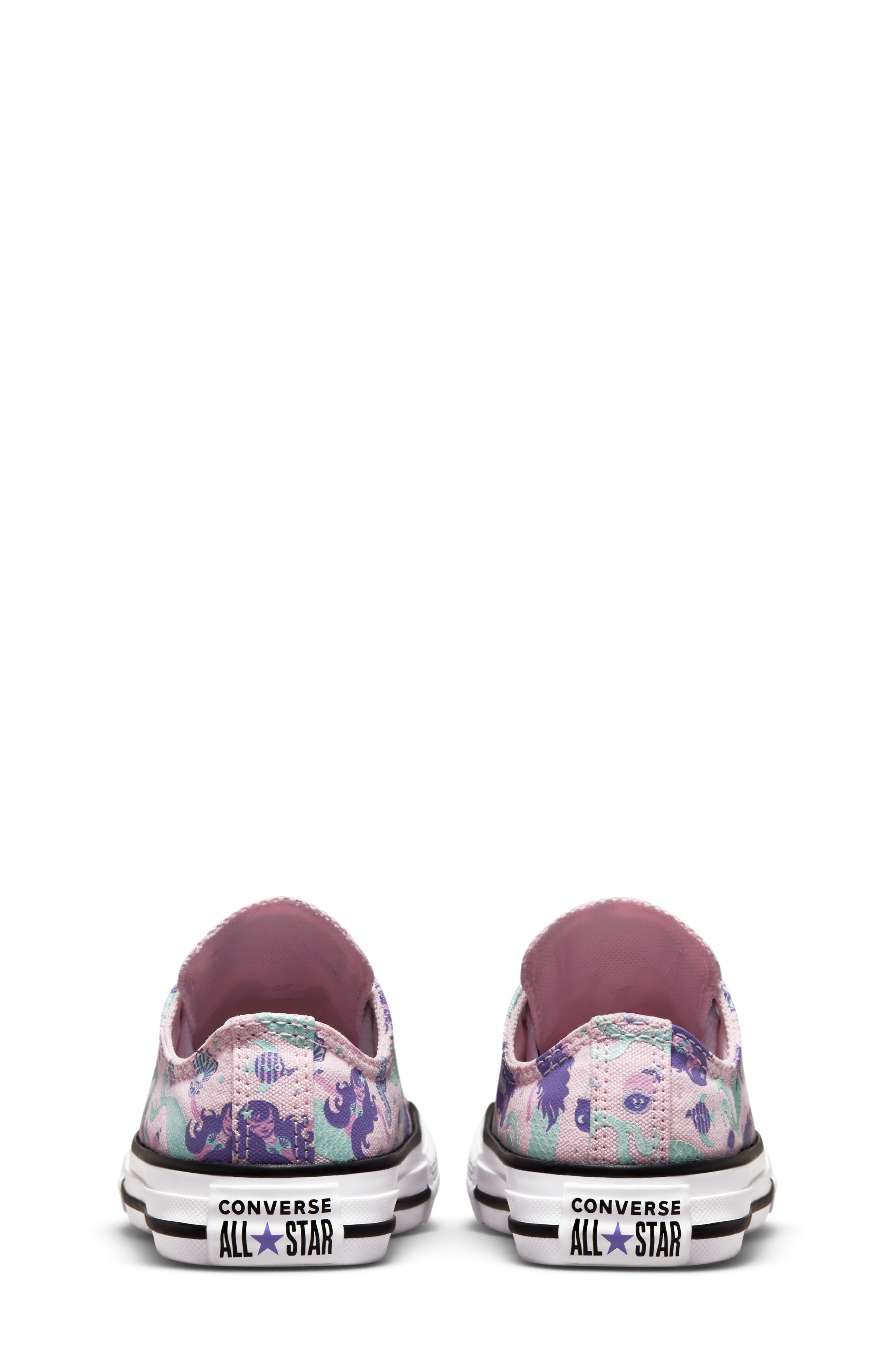 Chuck Taylor® All Star® Mermaid Low Top Sneaker, Alternate, color, PINK FOAM/ WILD LILAC