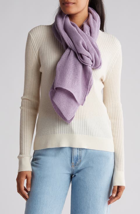 Cashmere Knit Wrap Scarf