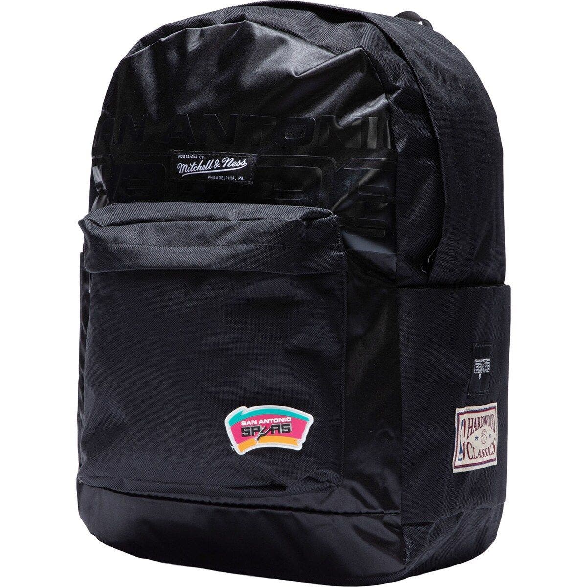 Mitchell & Ness Black San Antonio Spurs Team Backpack, Main, color, 