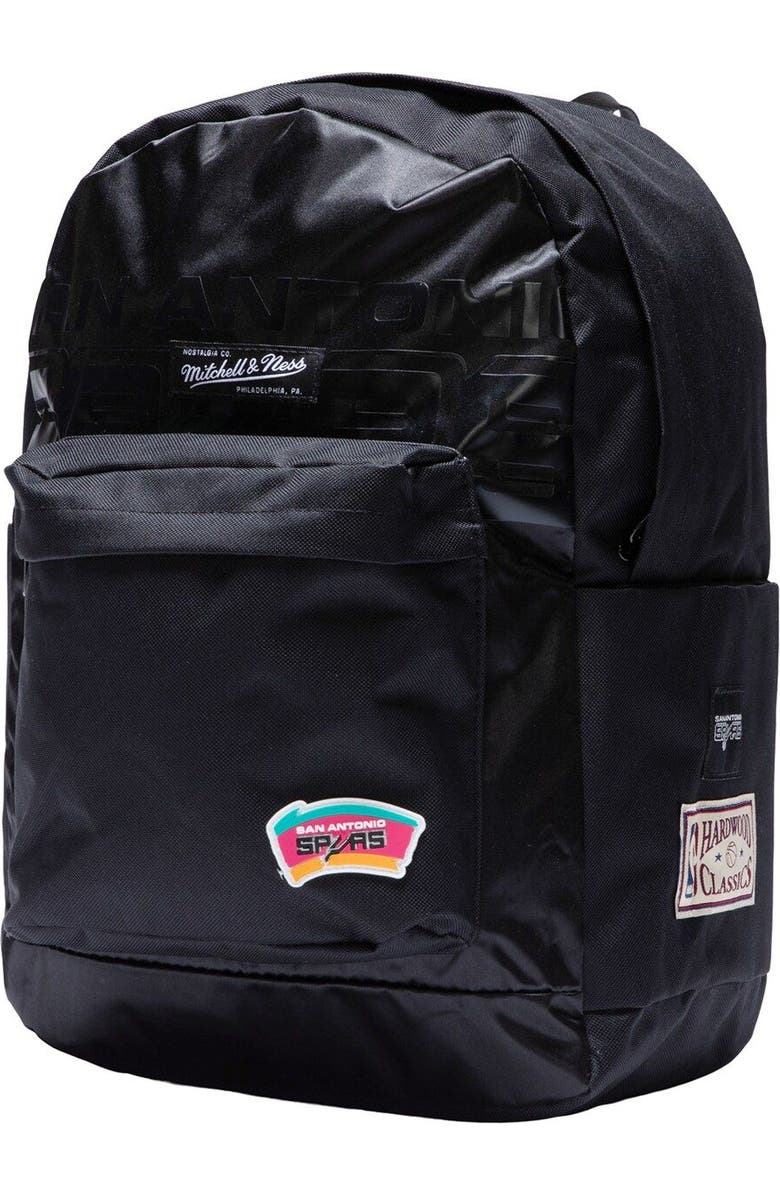 Mitchell & Ness Black San Antonio Spurs Team Backpack, Main, color,
