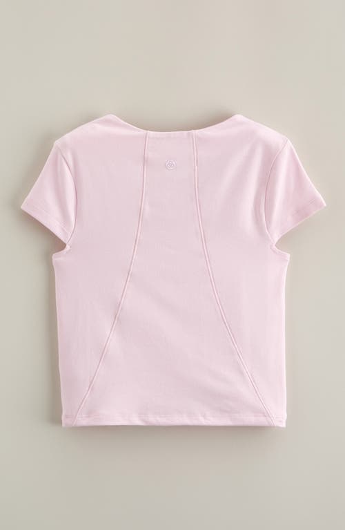 Zella Girl Kids' Get The Scoop Tee In Pink
