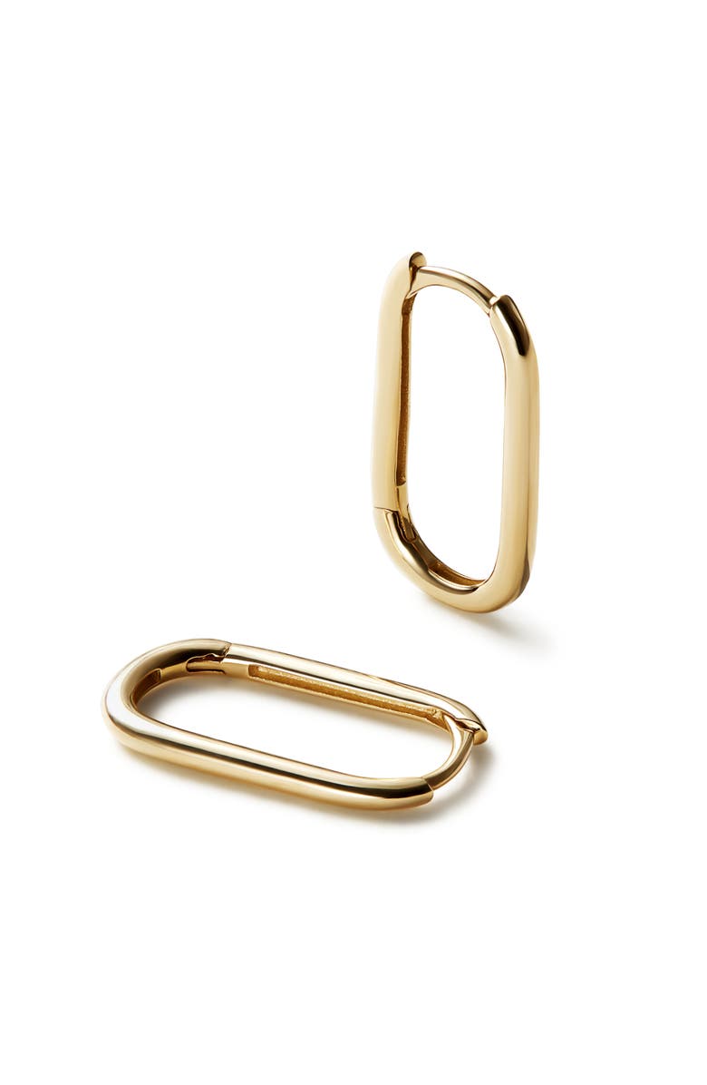 Ana Luisa Small Gold Hoop Earrings - Gold Oval Hoops, Main, color, Gold