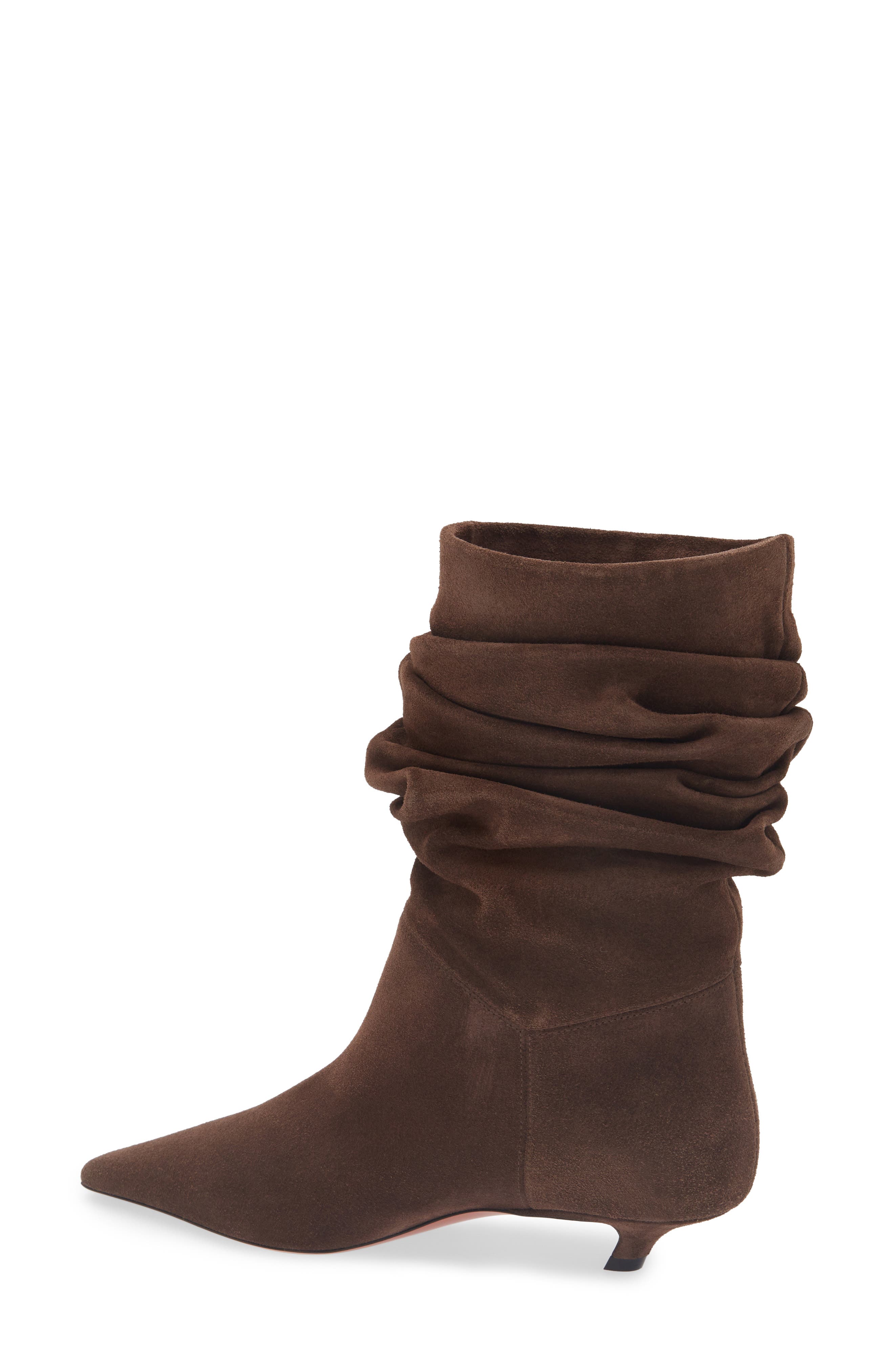 Amina Muaddi Jamie Slouch Bootie, Alternate, color, Crosta Coffee