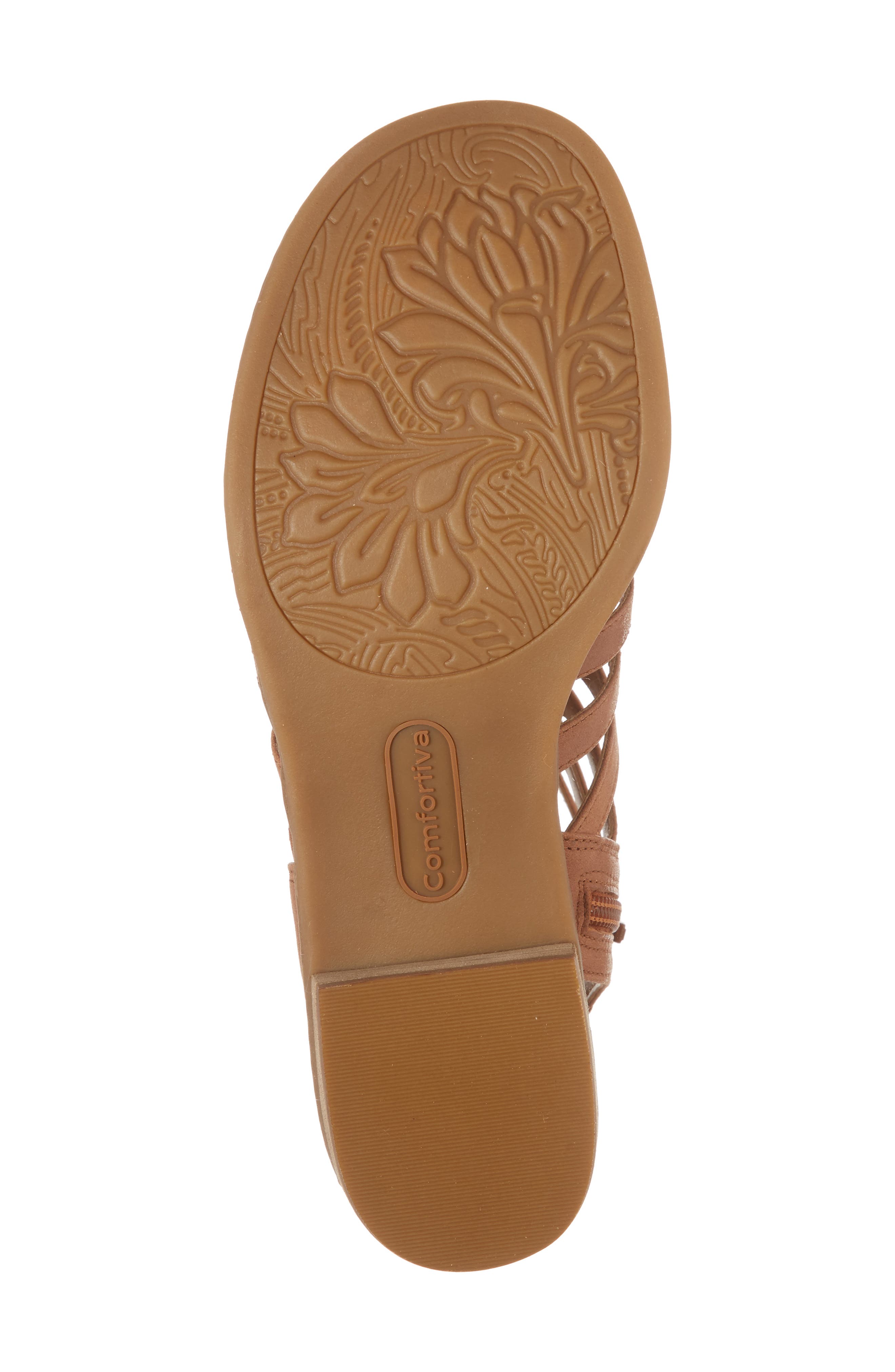 Blossom Sandal, Alternate, color, WALNUT LEATHER