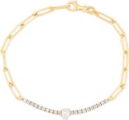 MESHMERISE Diamond Paperclip Chain Bracelet - 0.30 ctw