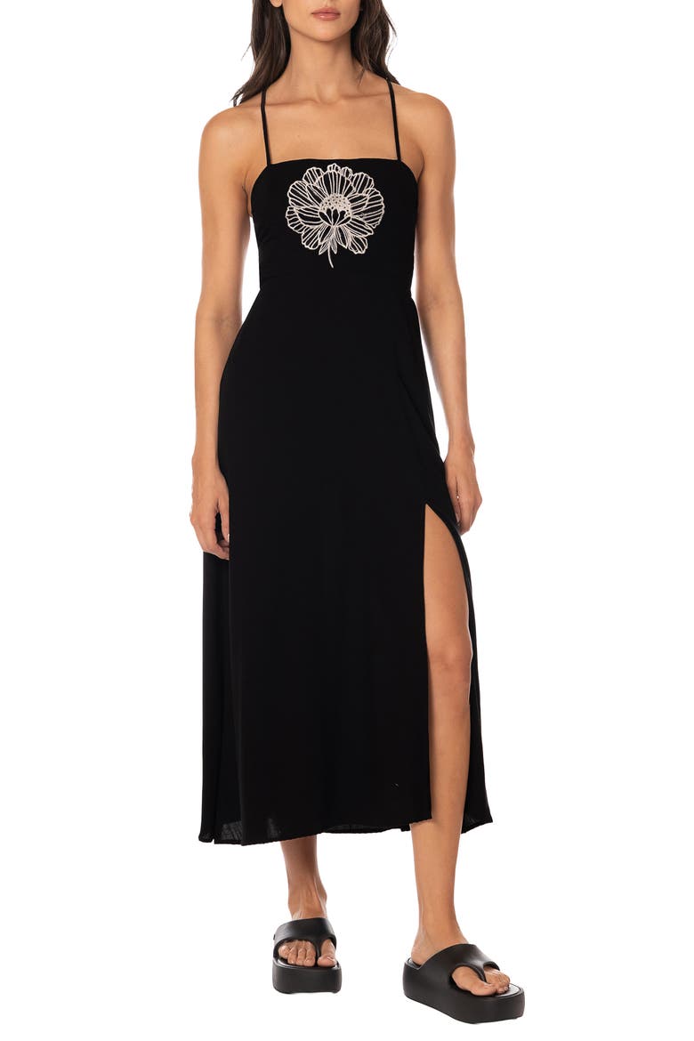 Eclipse Flora Remi Cover-Up Dress, Main, color, BLACK