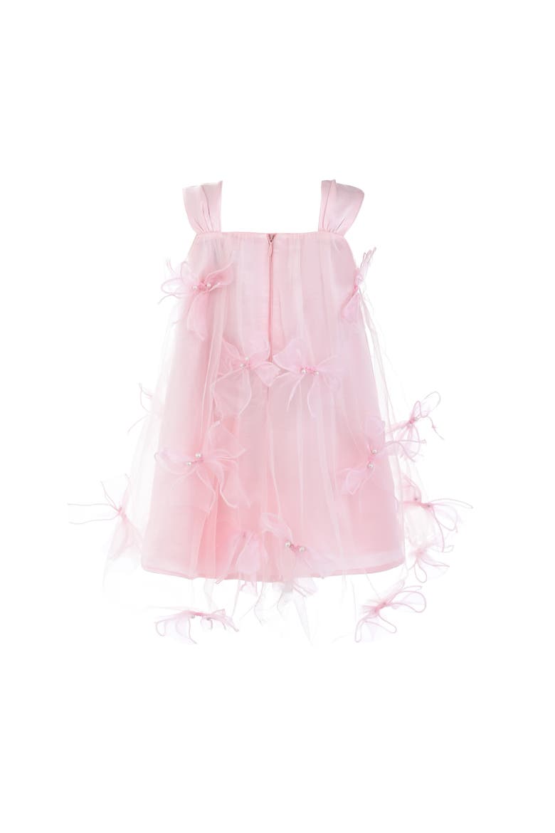 Manisa Bow-Embellished Tulle Dress, Alternate, color, Pink