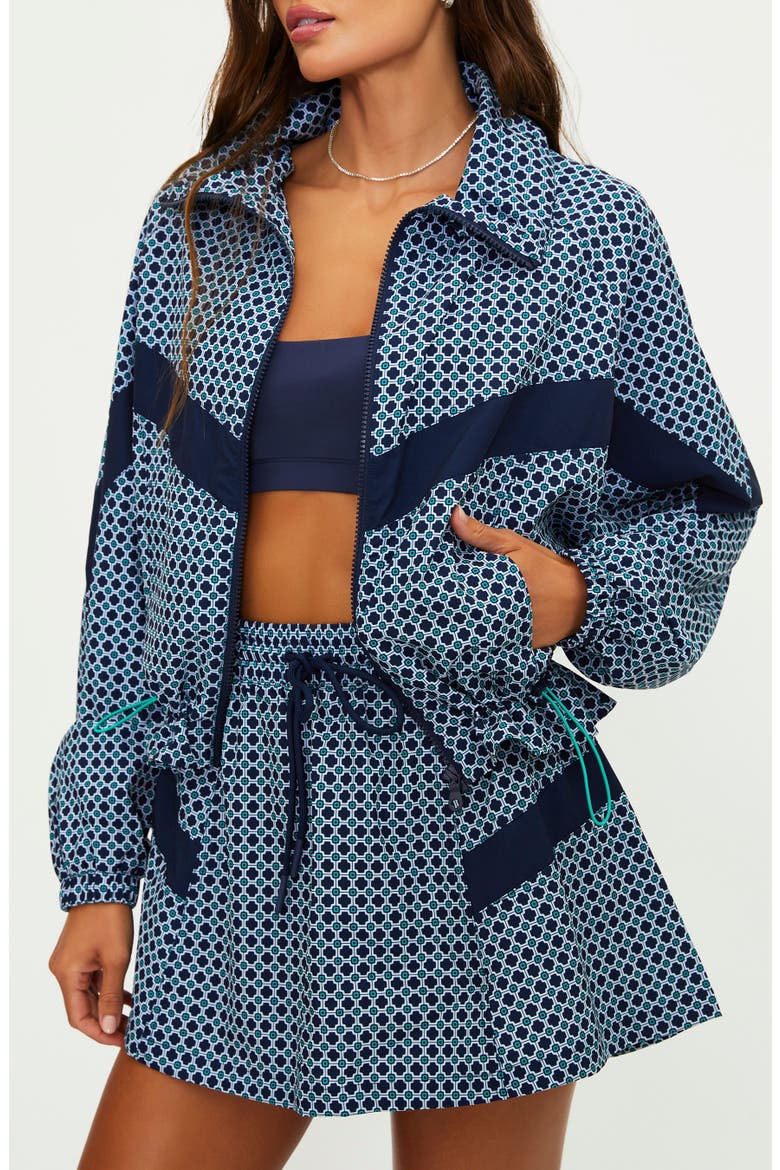 Casen Print Front Zip Jacket, Alternate, color, TWILIGHT TIDES GEO