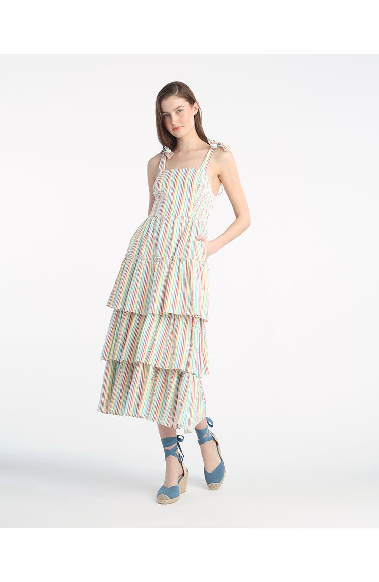 Draper James Taylor Tiered Midi Dress, Alternate, color, 
