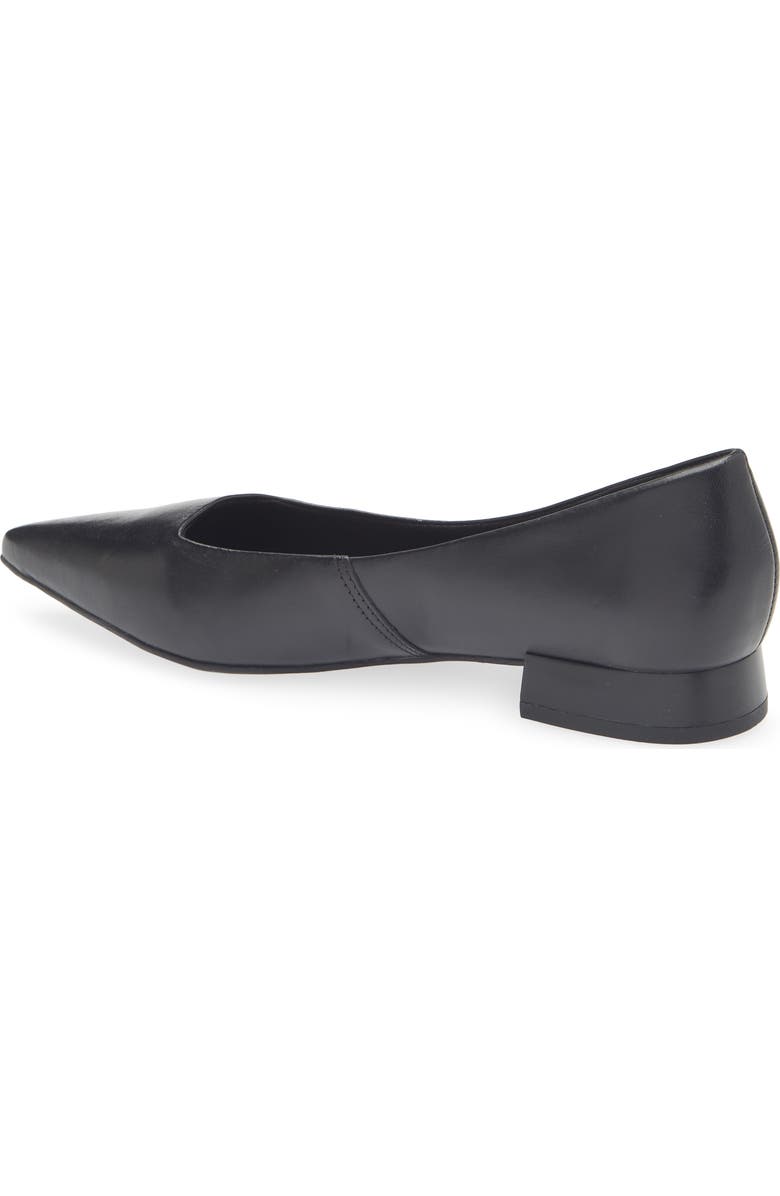 Bottero Alessandra Pointed Toe Ballet Flat, Alternate, color, Preto