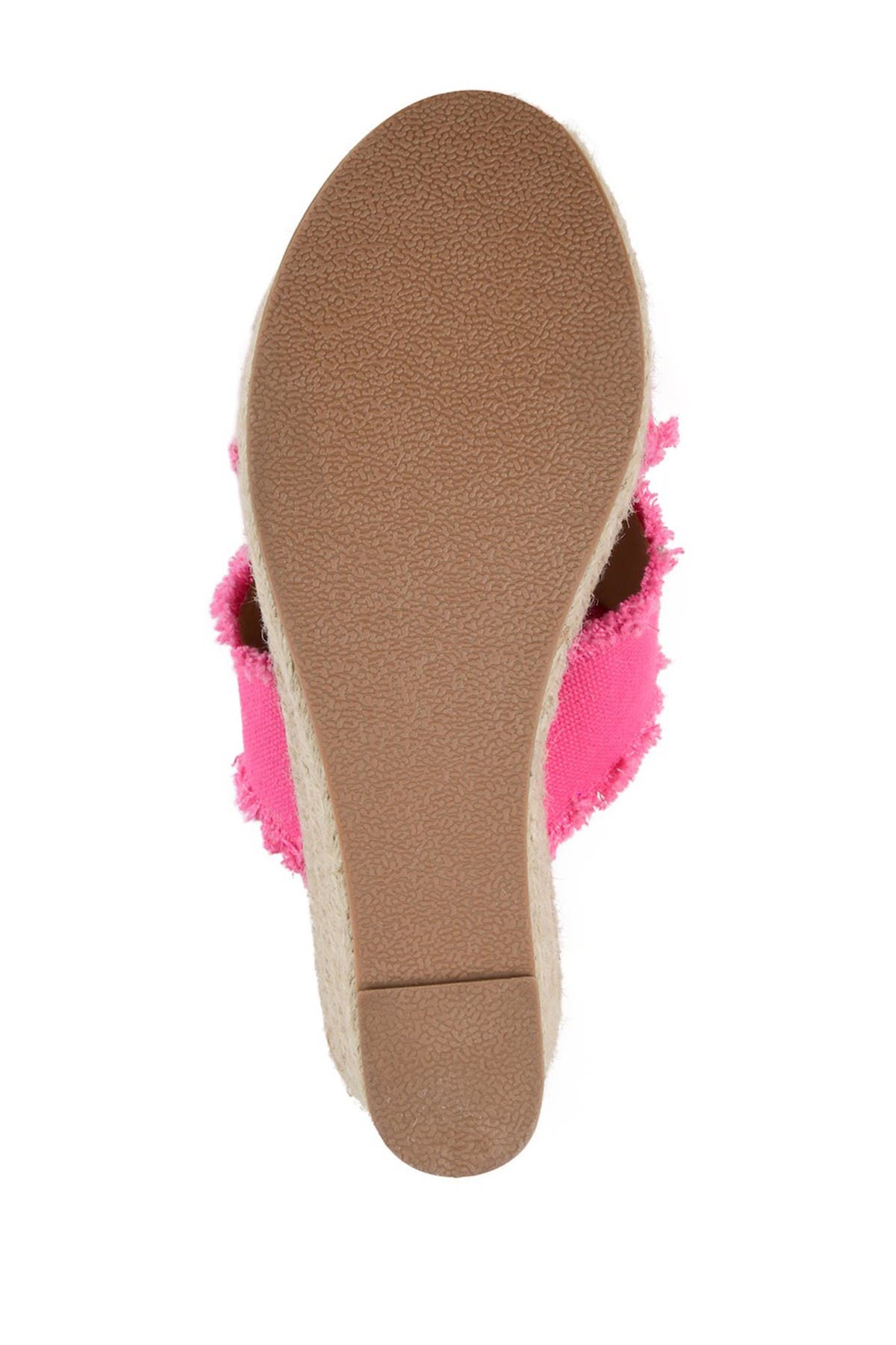 JOURNEE Shanni Slip-On Espadrille Wedge Sandal, Alternate, color, FUCHSIA