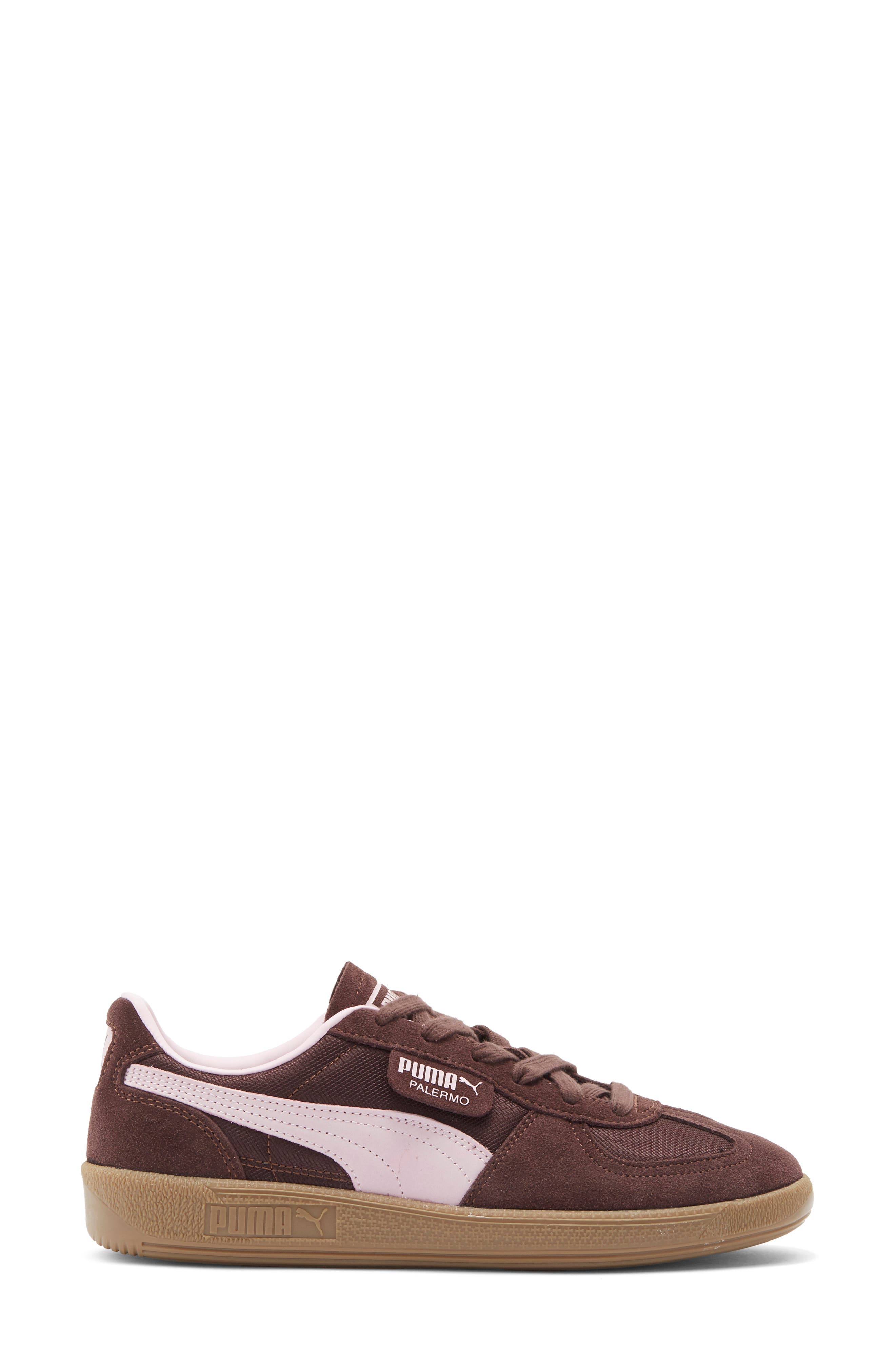 PUMA Palermo Vintage Sneaker, Alternate, color, Chocolate Brown/ Gum
