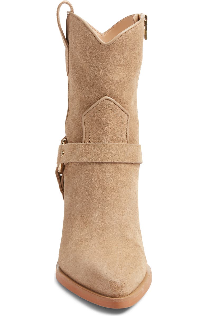 Dolce Vita Kenzen Western Harness Boot, Alternate, color, Dark Taupe Suede