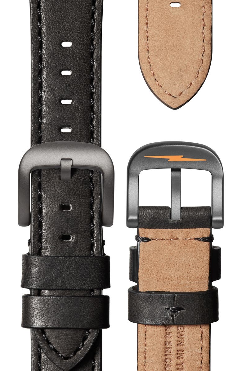 Shinola The Runwell Leather Strap Watch, 41mm, Alternate, color,