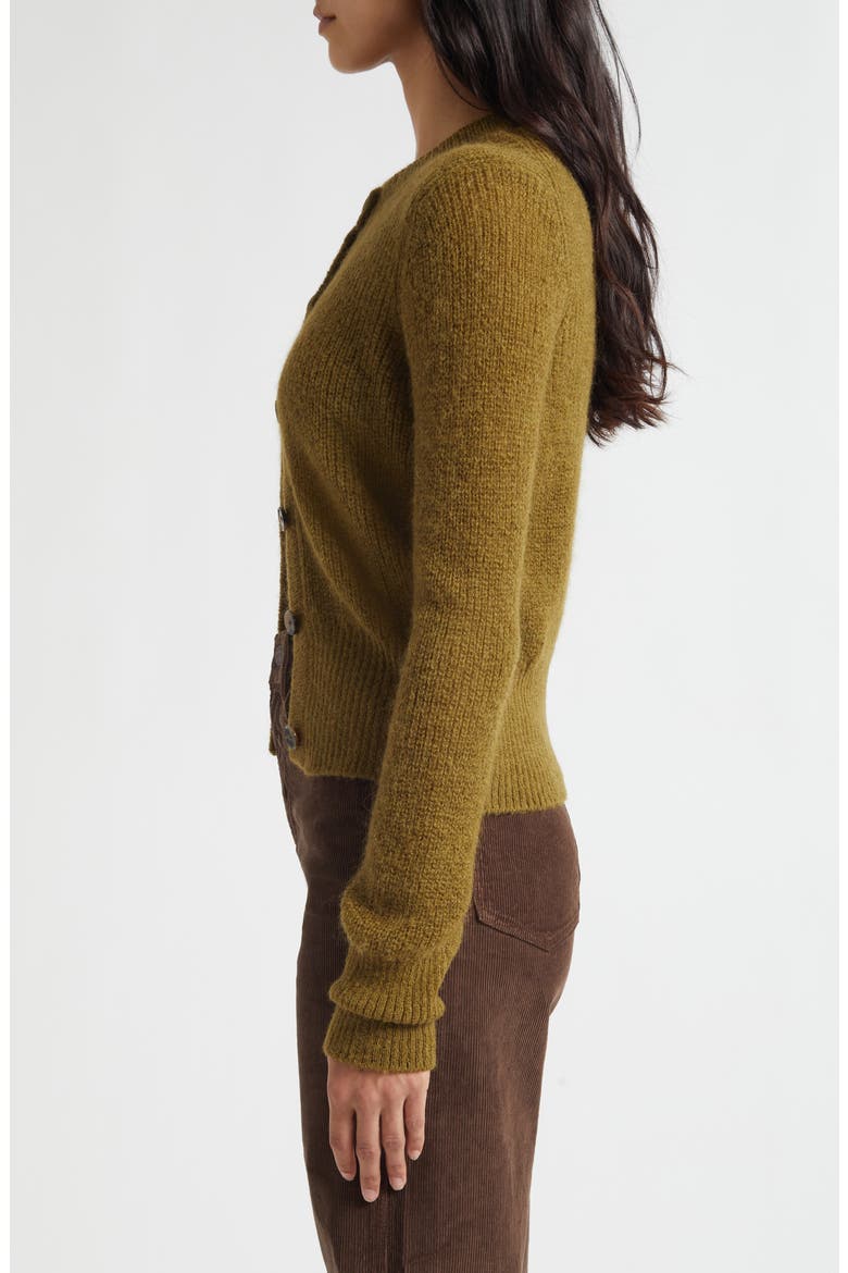 Gilmour Crop Cardigan, Alternate, color, MOSS