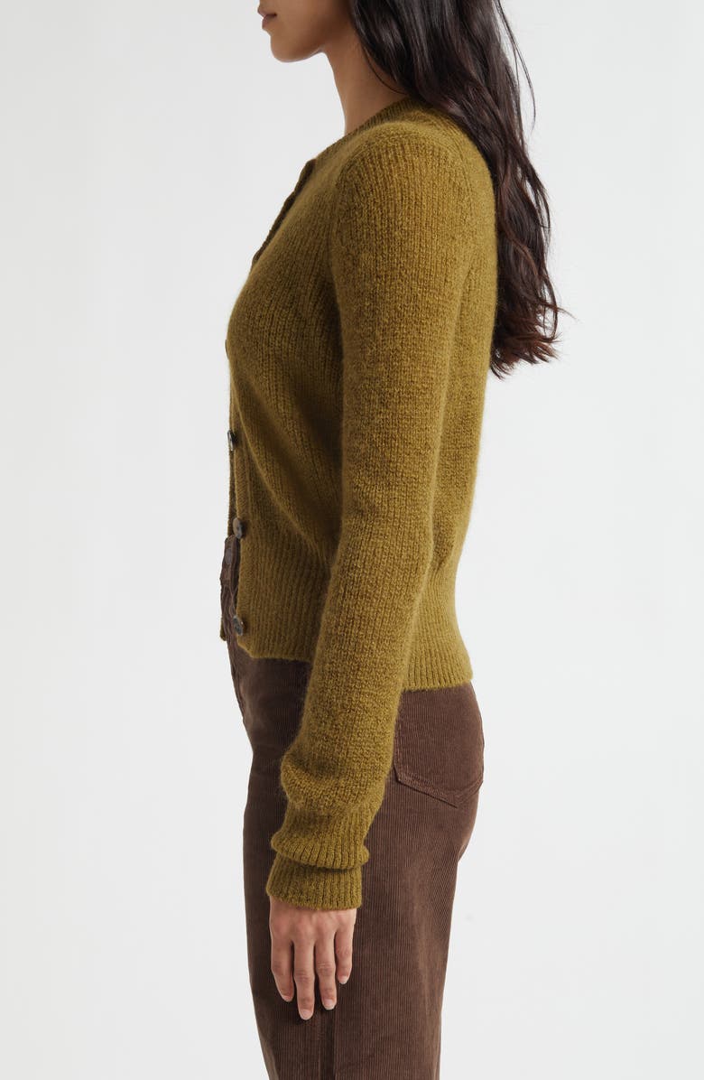 Veronica Beard Gilmour Crop Cardigan, Alternate, color, Moss