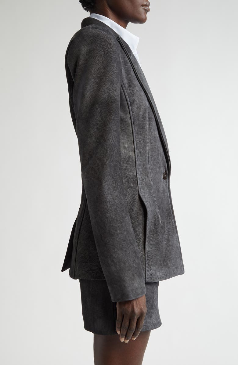 LaQuan Smith Suede Tailored Jacket, Alternate, color, 