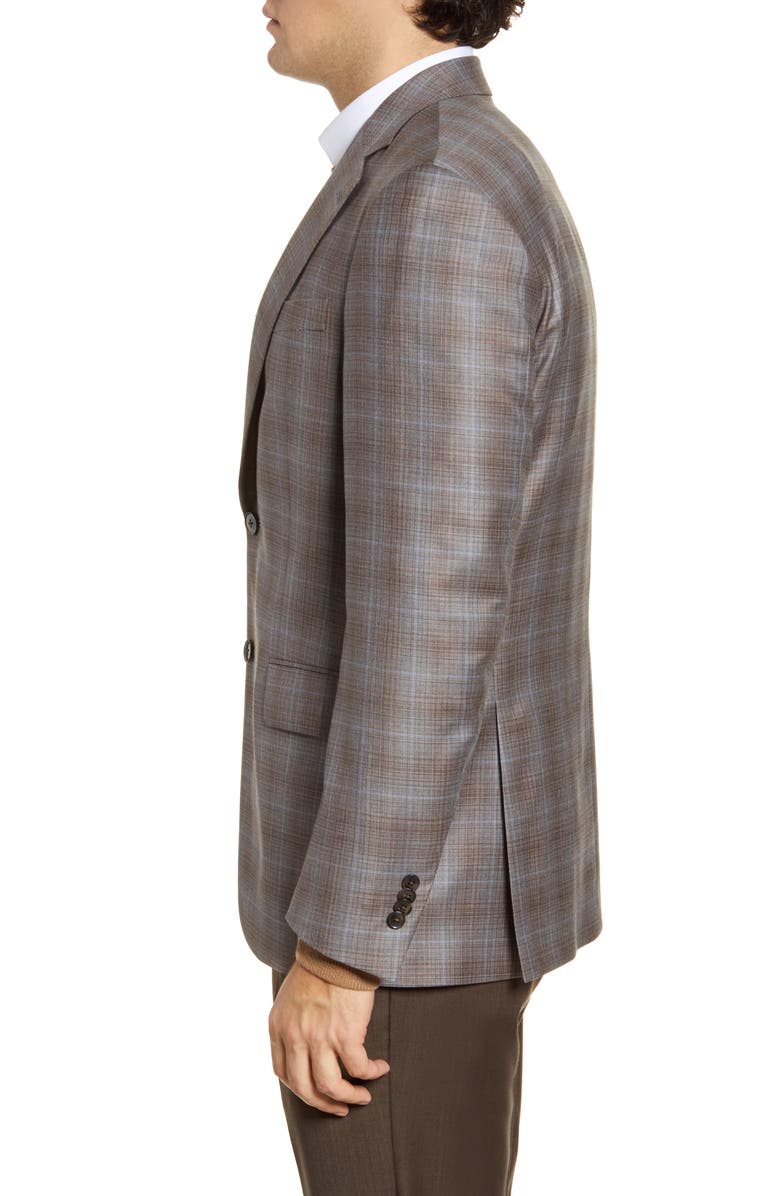 Peter Millar Flynn Classic Fit Plaid Wool Sport Coat, Alternate, color,