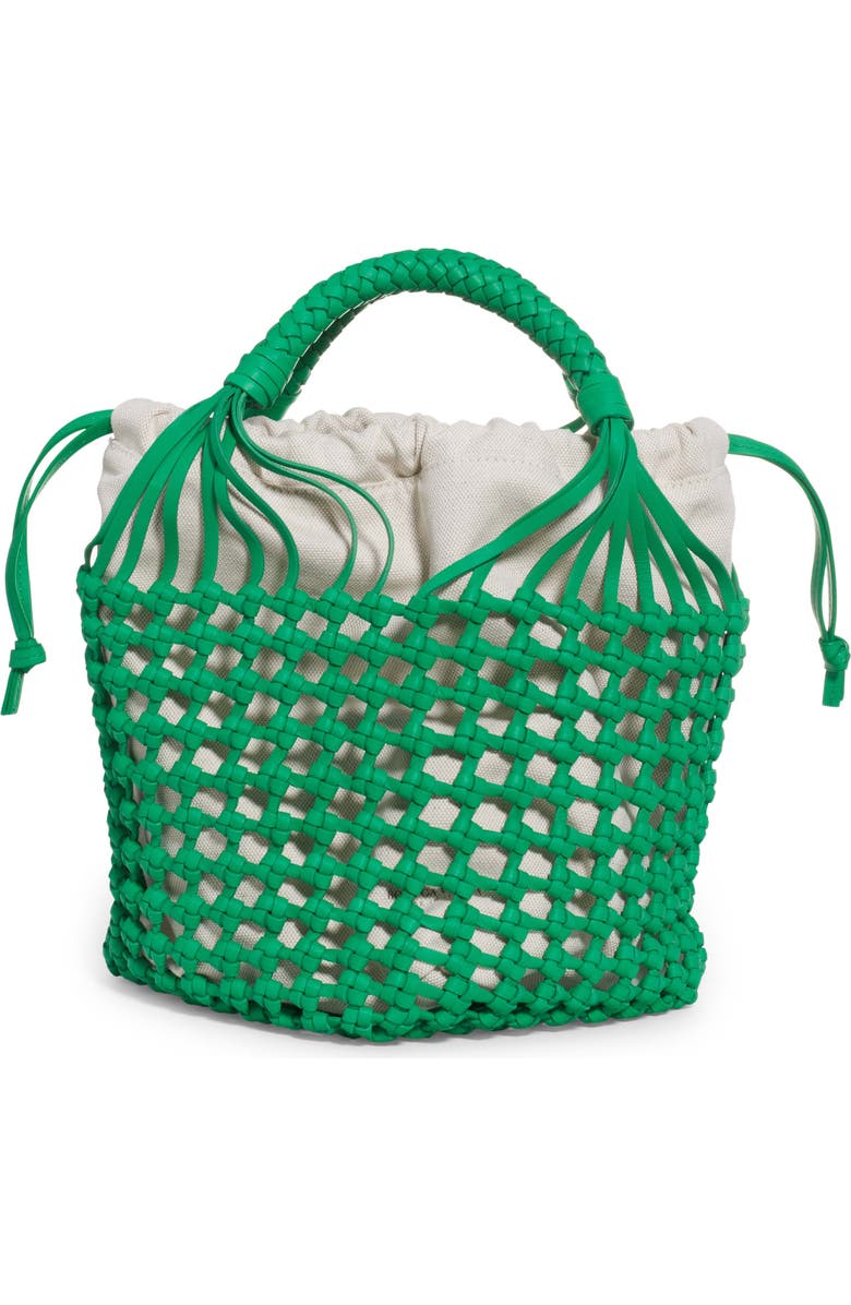 Bottega Veneta Intrecciato Macramé Leather Top Handle Bag, Main, color,