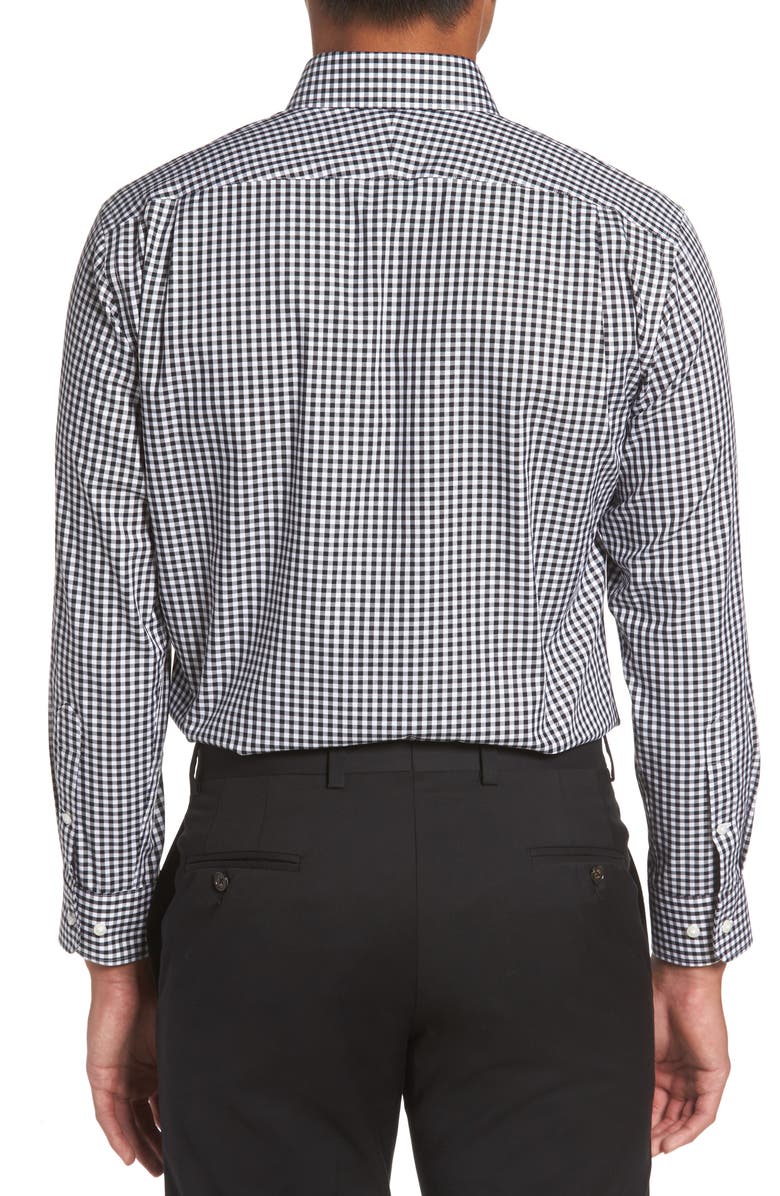 NORDSTROM MEN'S SHOP Trim Fit Non-Iron Gingham Dress Shirt, Alternate, color, 