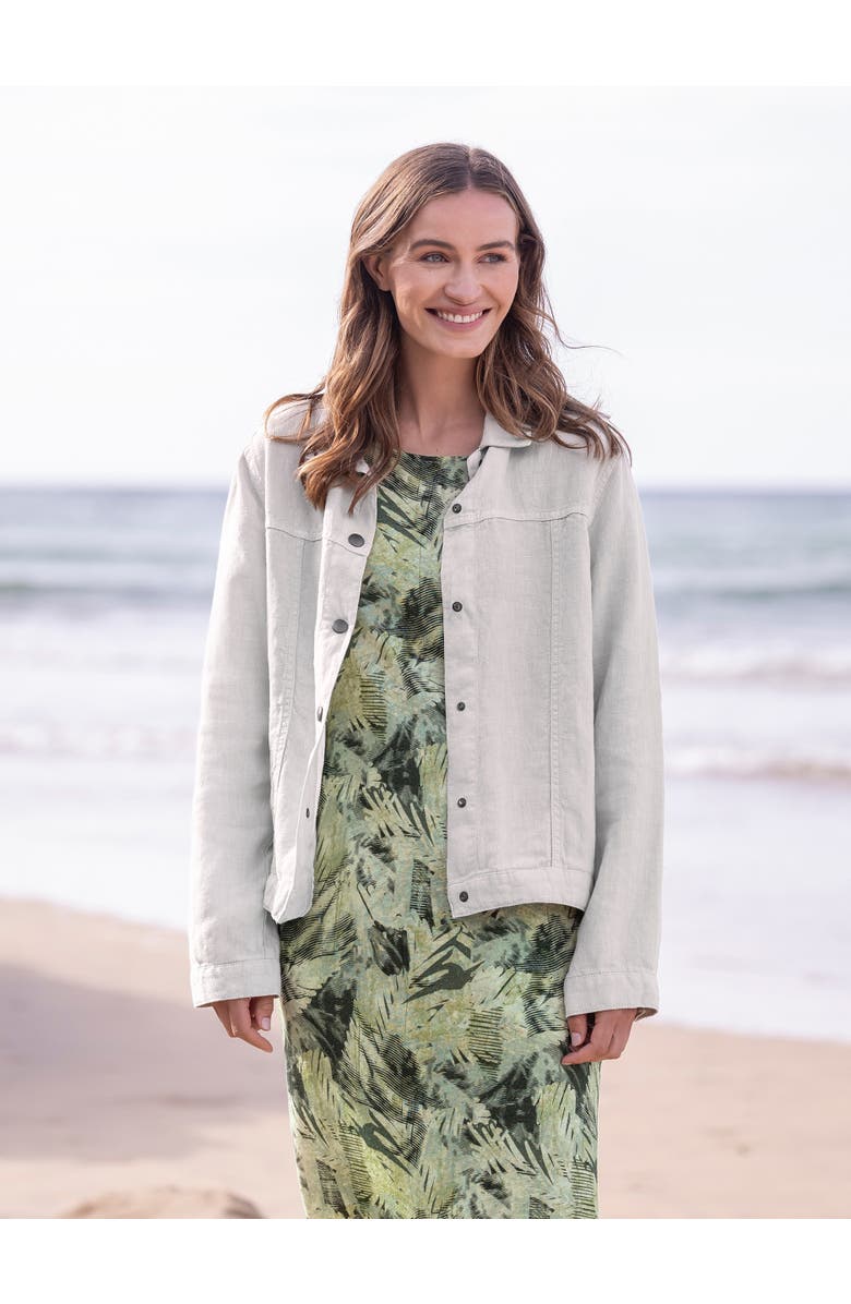 Celtic & Co. Linen Western Jacket, Alternate, color, Stone