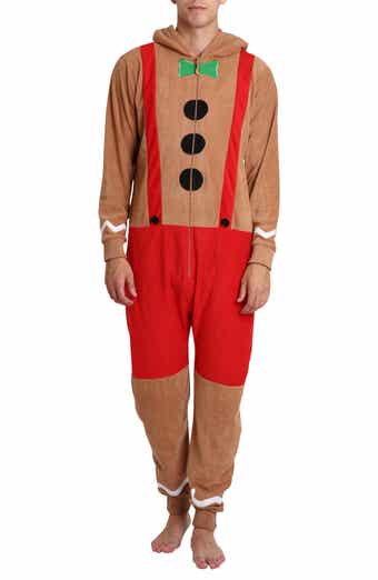 SLEEPHERO Novelty Gingerbread Fleece Bodysuit