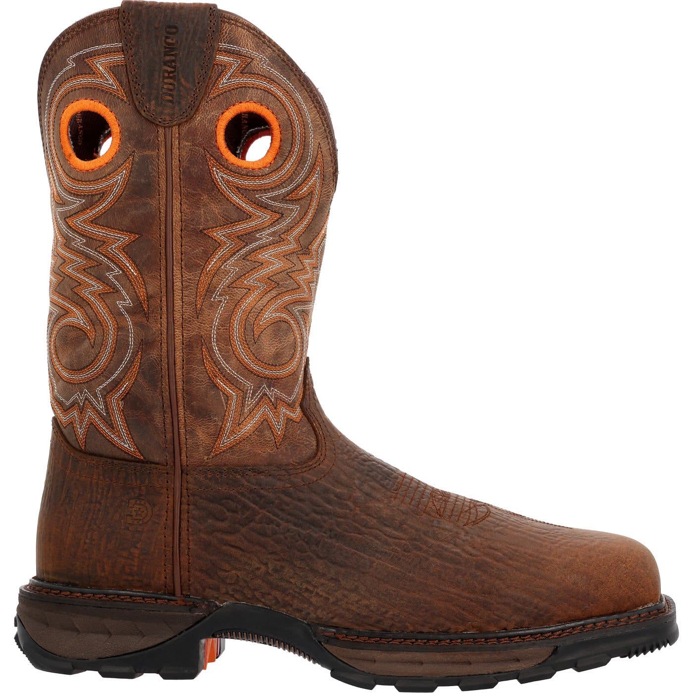 DURANGO Composite Toe Western Work Boot, Main, color, Bay Brown And Steel Cut Oat