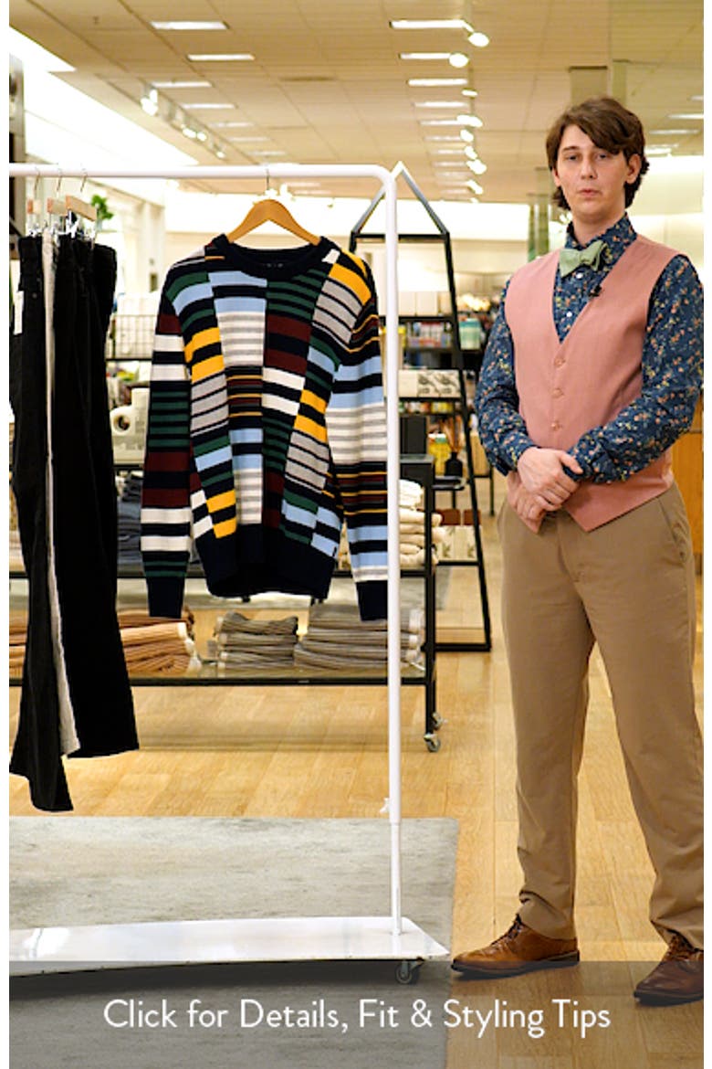 Colorblock Stripe Sweater video