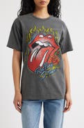 Junk Food Rolling Stones Flaming Hot Lips Graphic T-Shirt