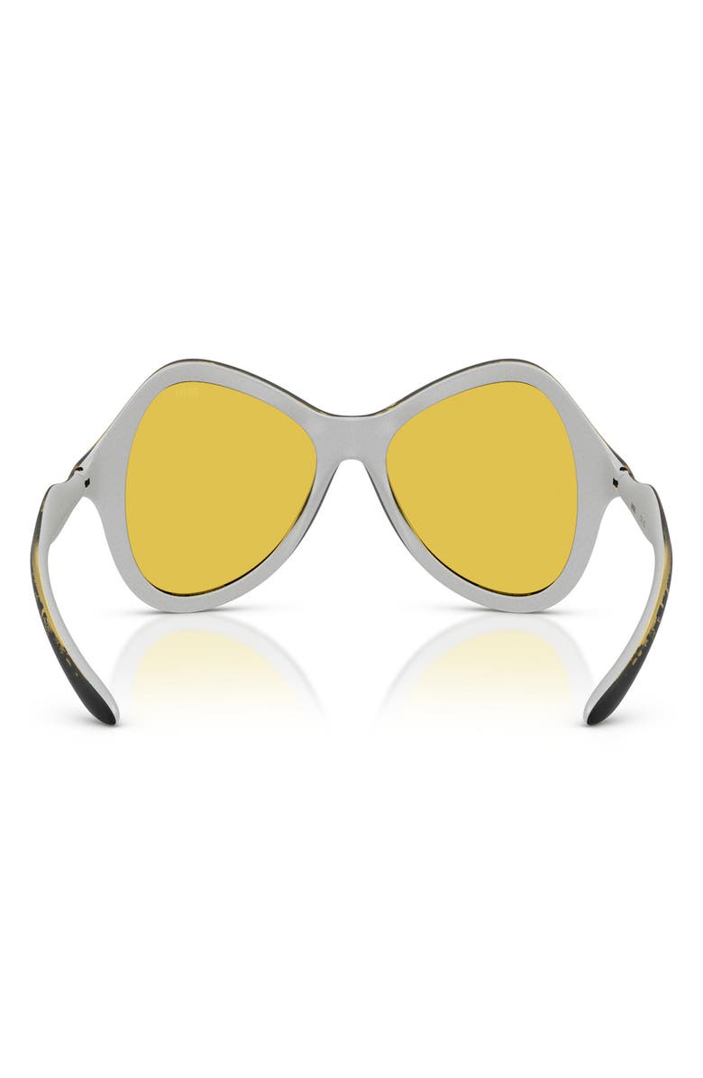 DIESEL<sup>®</sup> DL3010U 53mm Mirrored Cat Eye Sunglasses, Alternate, color, Yellow Barrelling Metallic