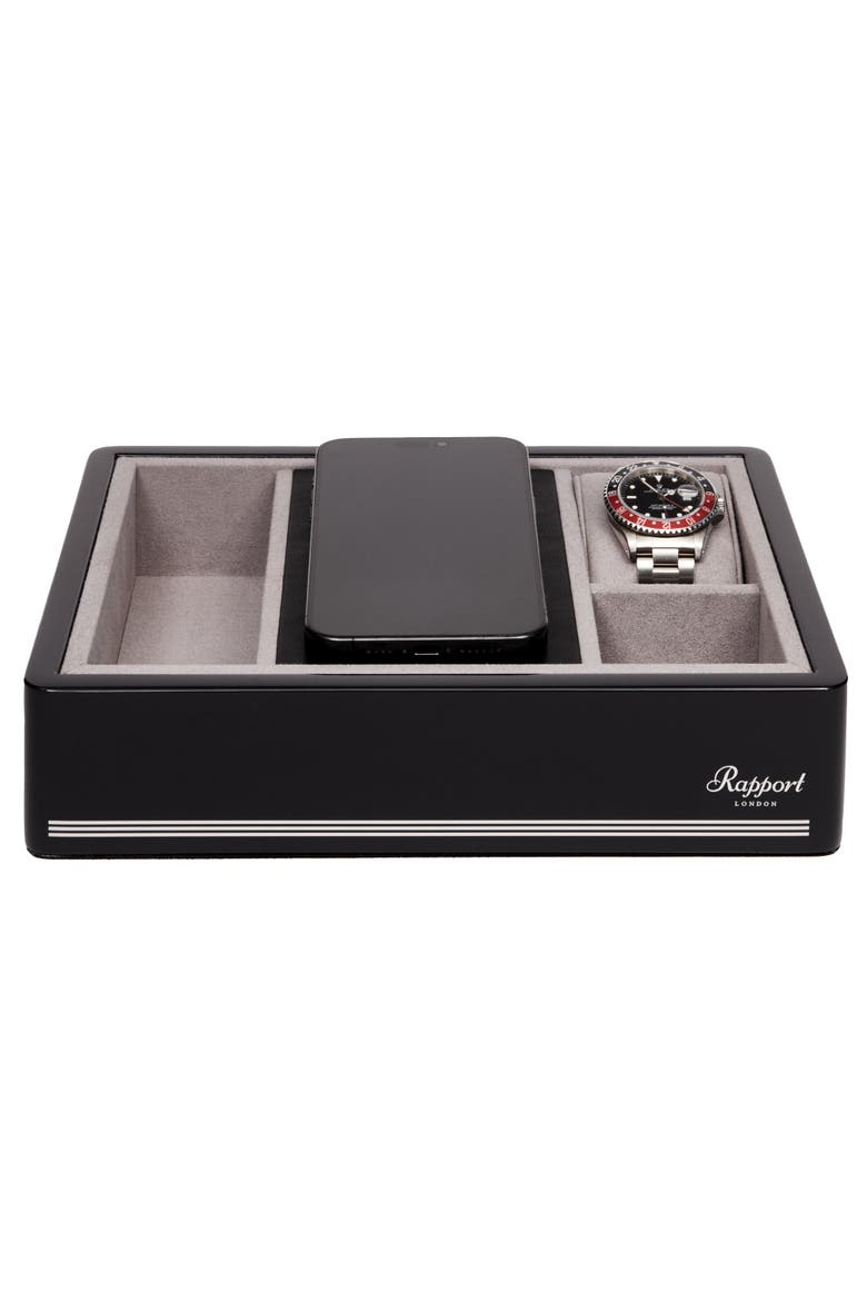 FORMULA WIRELESS CHARGING TRAY, Main, color, Black