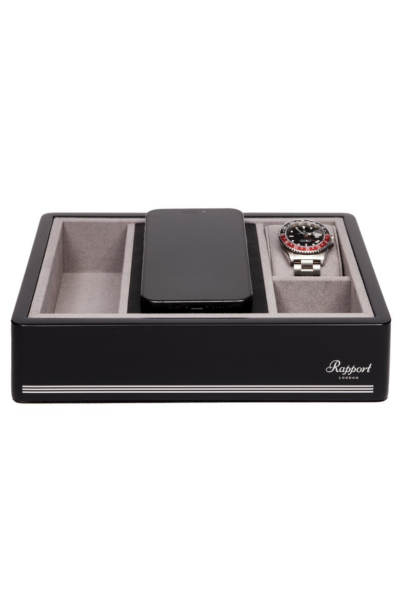 Rapport London FORMULA WIRELESS CHARGING TRAY, Main, color, Black