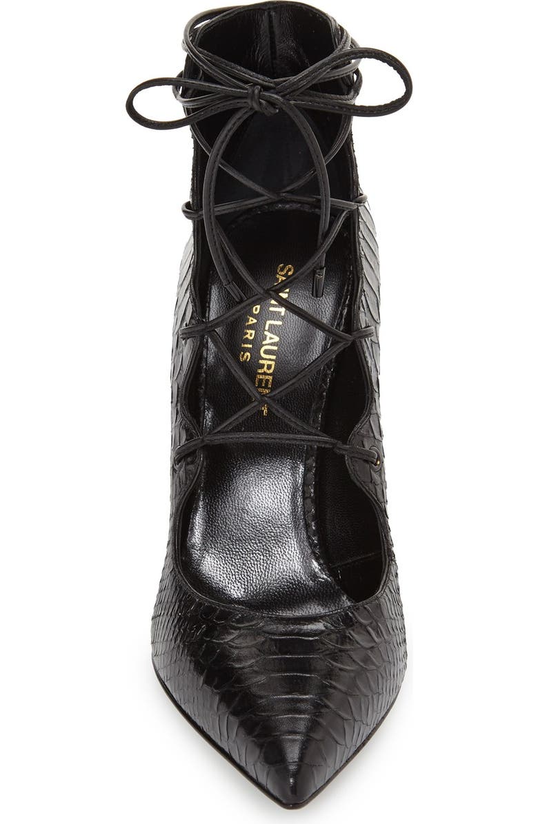 Saint Laurent 'Paris' Pointy Toe Pump, Alternate, color,