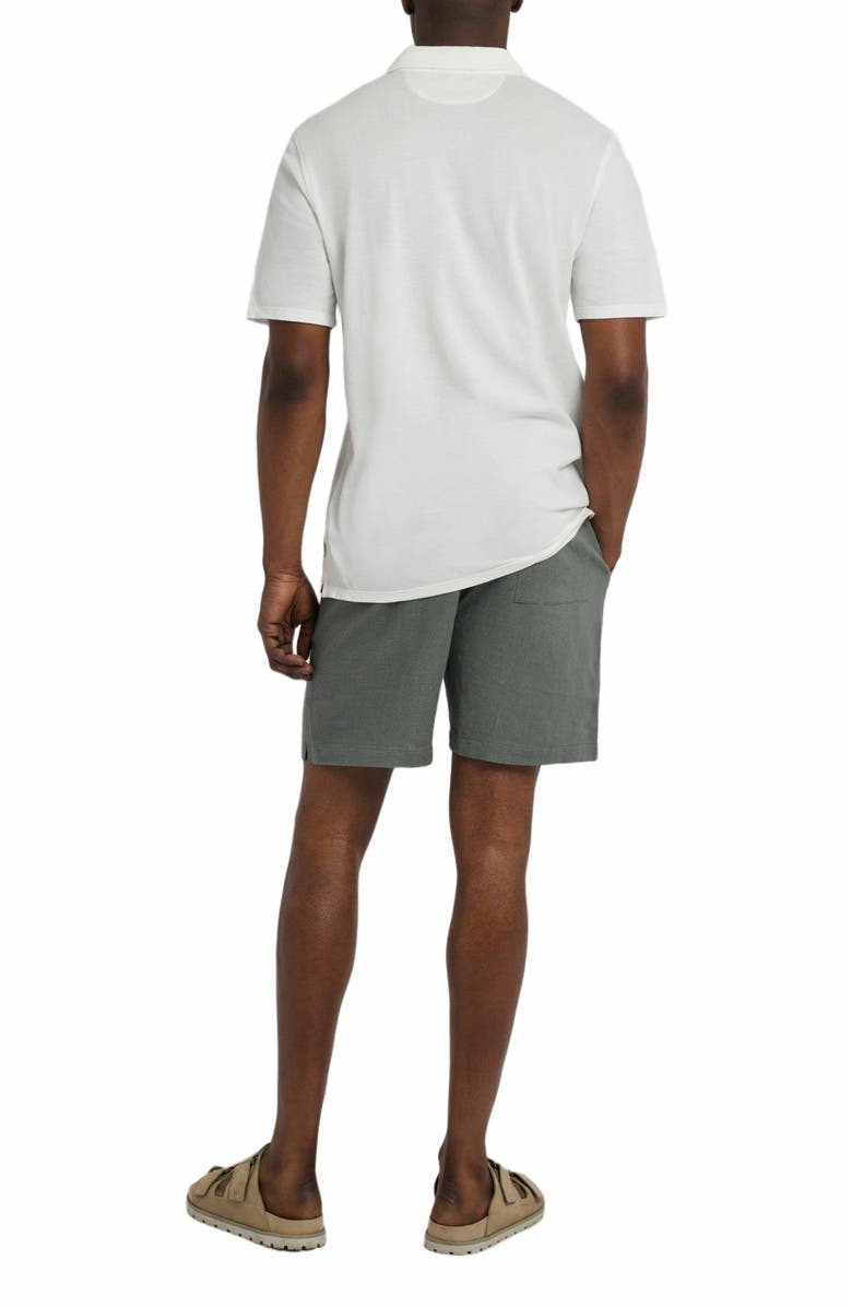 Onia Johnny Collar Pique Polo, Alternate, color, White