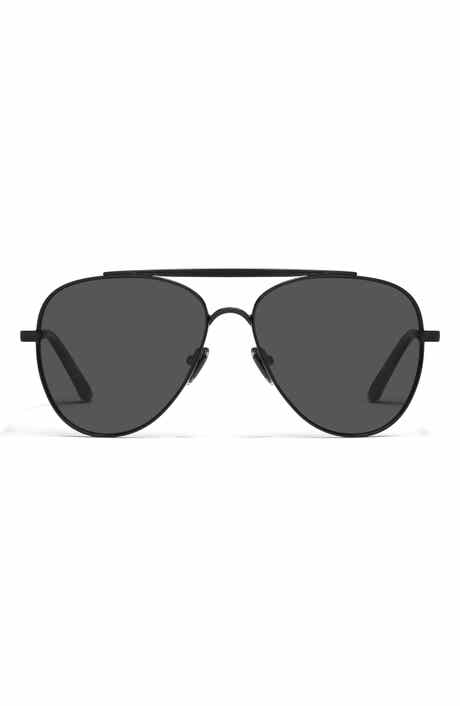 QUAY Free Fall 60mm Polarized Aviator Sunglasses