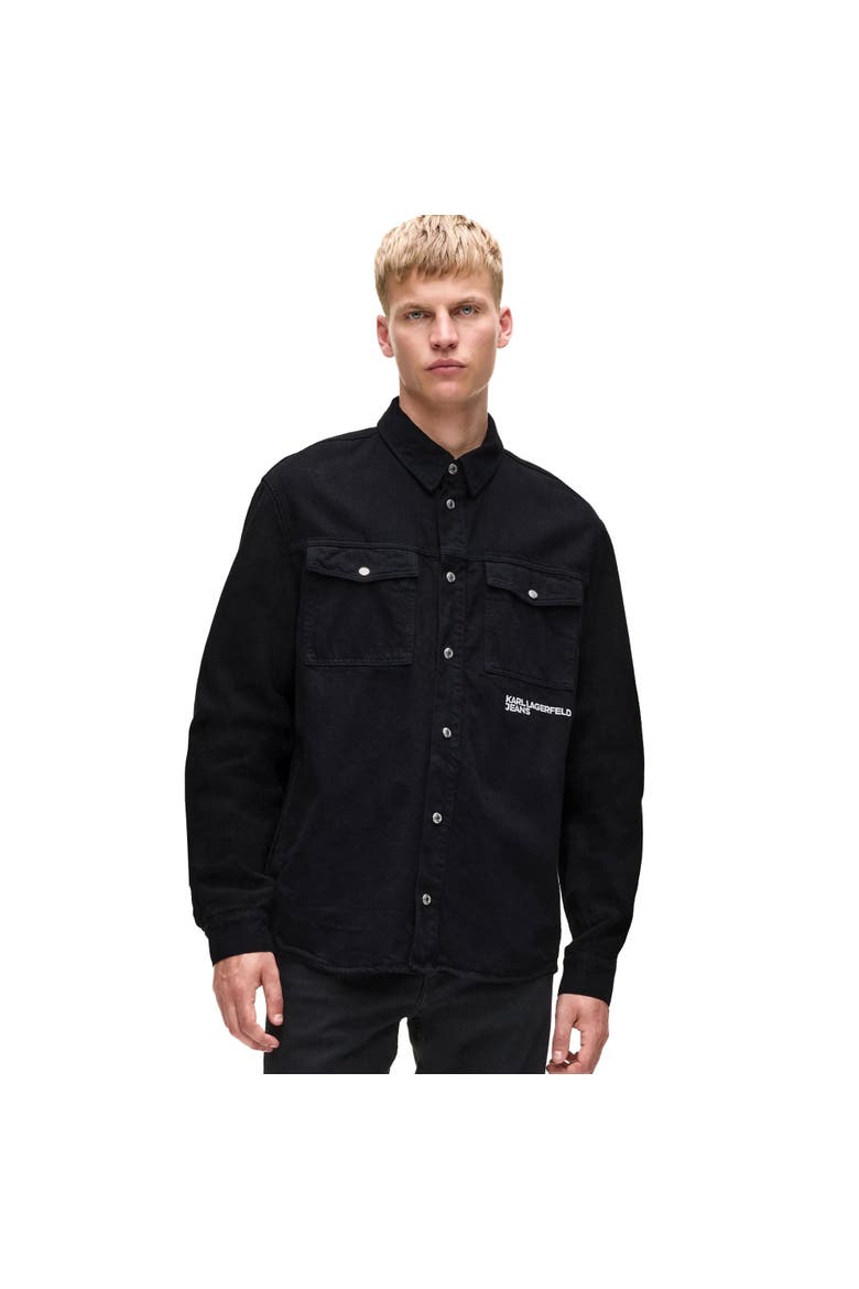 Men's Karlism Overshirt, Main, color, Black/Black