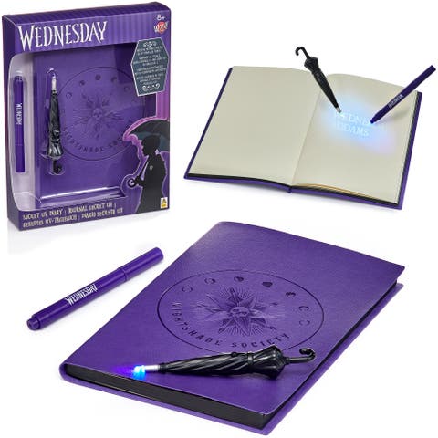 Wednesday Secret Reveal Journal Set, Purple Notebook, Kids 8+