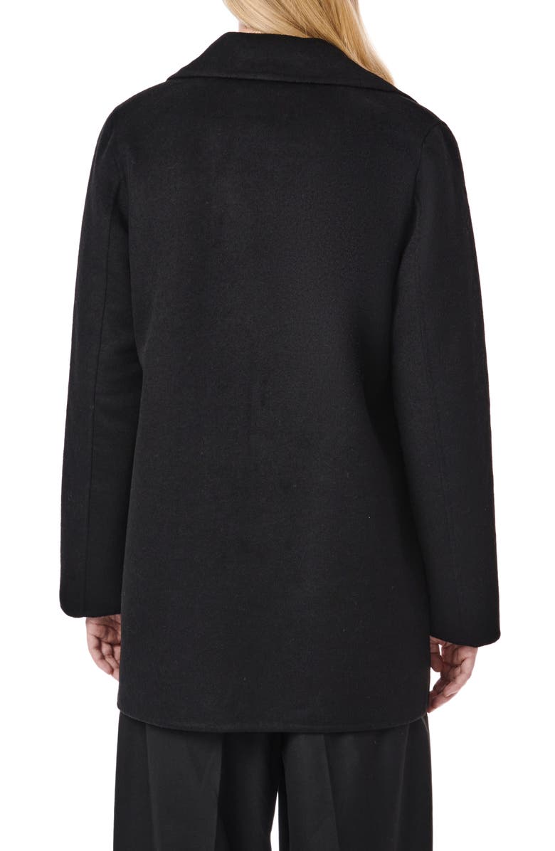 Bernardo Double Face Single Breasted Jacket, Alternate, color, Black