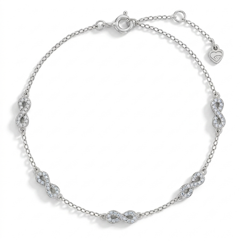 CZ Infinity Girls Bracelet