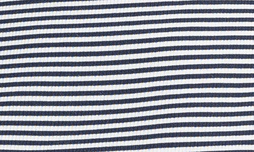 MAX STUDIO MAX STUDIO STRIPE BOAT NECK CAP SLEEVE TOP 