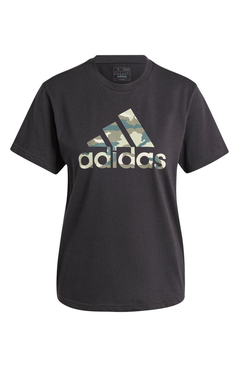 adidas Camo Logo Cotton Graphic T-Shirt, Alternate, color, 