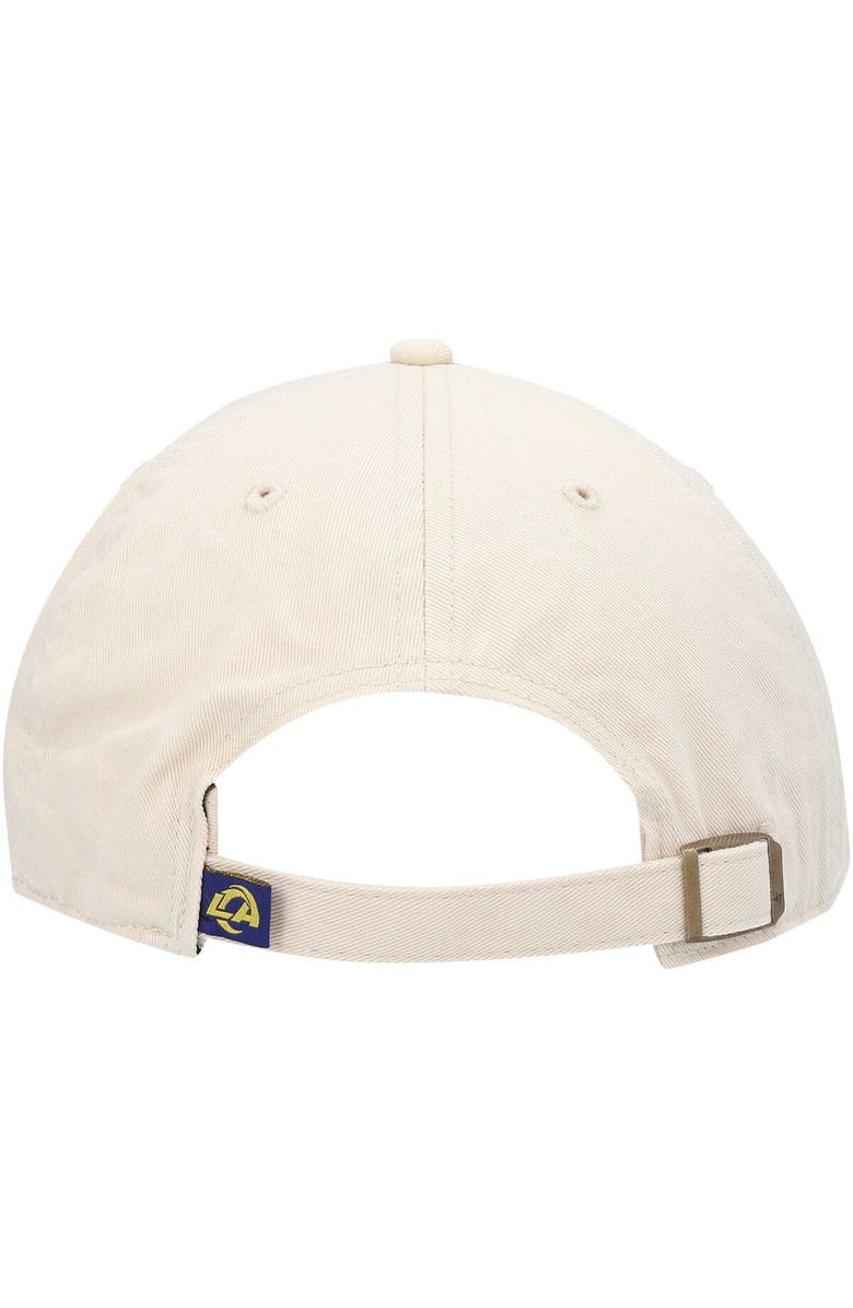 '47 Men's '47 Bone Los Angeles Rams Secondary Clean Up Adjustable Hat, Alternate, color, Natural